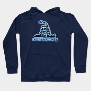 Blue Gadsden (Transparent Small Design) Hoodie